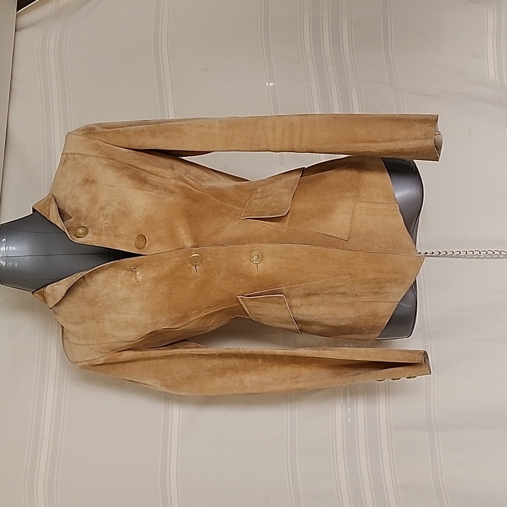 Gucci Tan Leather Blazer